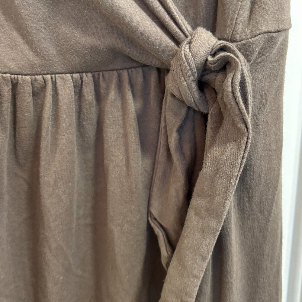 Athleta Sleeveless Brown Wrap Tie Dress | Women’s Small - Picture 4 of 10